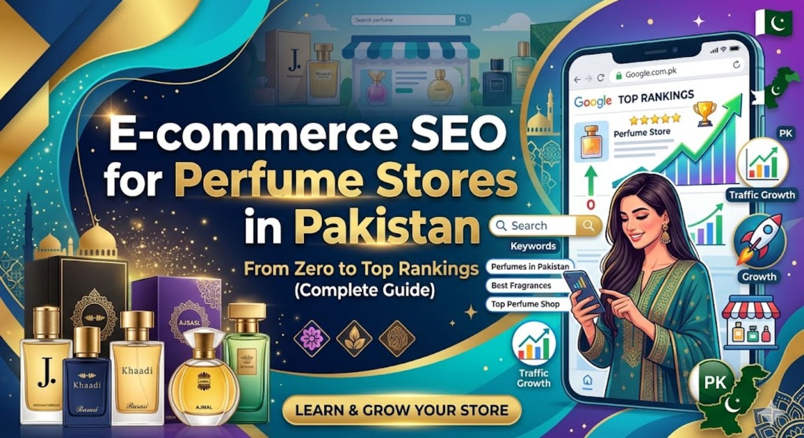 E-commerce SEO for Perfume Stores in Pakistan: From Zero to Top Rankings (Complete Guide)